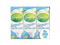 Melk Campina LangLekker halfvol 20cl 6 stuks
