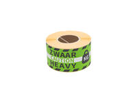 Waarschuwingsetiket Rillprint 46x125mm heavy groen 250 stuks