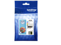 Inktcartridge Brother LC-424 zwart + 3 kleuren
