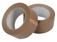 Verpakkingstape IEZZY papier 50mmx50 meter 80p gerecycled papier bruin
