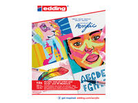 Olie- en Acrylblok edding 30010 A4 10 vel 300 gram wit