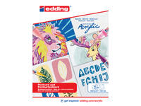 Olie-  en Acrylblok edding 30010 A6 20 vel 300 gram wit