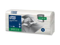 Reinigingsdoek Tork W4 Premium gevouwen 1-laags 4x120 vel wit 510479