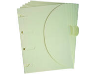 Smartfolder geperforeerde opbergmappen A4 Beige 6 stuks
