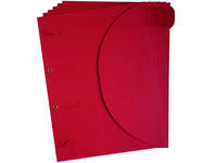 Smartfolder geperforeerde opbergmappen A4 Rood 6 stuks