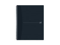 Spiraalblok Oxford Origin A4+ ruit 5x5mm 140 pagina's 80gr zwart