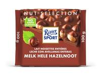 Chocolade Ritter Sport melk-hele hazelnoot 100gr