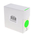 Etiket Rillprint 35mm op rol fluor groen 500 stuks