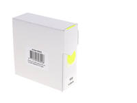 Etiket Rillprint 25mm op rol fluor geel 500 stuks