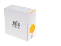 Etiket Rillprint 35mm op rol fluor oranje 500 stuks