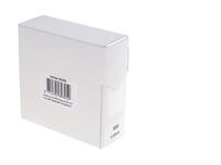 Etiket Rillprint 25mm op rol transparant 500 stuks