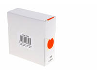 Etiket Rillprint 25mm op rol fluor rood 500 stuks