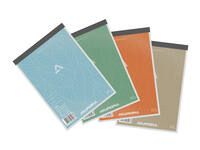 Schrijfblok Aurora A5 lijn 100 vel 60gr assorti
