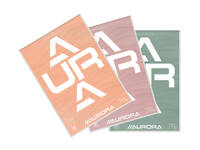 Schrijfblok Aurora A4 lijn 100 vel 70gr assorti