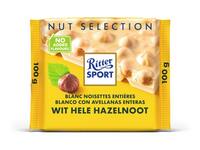 Chocolade Ritter Sport wit-hele hazelnoot 100gr