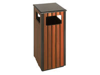 Afvalbak Vepa Bins voor buiten 36 liter zwart/houtlook