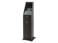 Asbak staand Vepa Bins zuil vrijstaand zwart 31043774