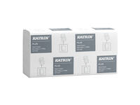 Handdoek Katrin Plus w-vouw 3-laags 240x320mm 25x90 vel wit 61563