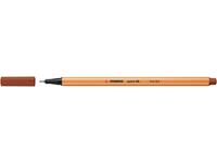 Fineliner STABILO point 88/38 fijn krijtrood