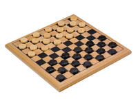 Damspel Longfield Games hout 30x30cm