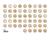 Mini Woodies refill set met 250 ministempel