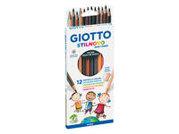 Kleurpotlood Giotto Stilnovo Skin Tones set à 12 kleuren