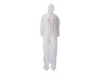 Overall CMT L non-woven ritssluiting PP wit 50 stuks
