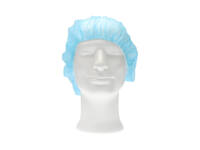 Haarnet CMT bouffant non-woven M 50cm PP blauw 100 stuks