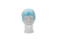 Haarnet CMT clip non-woven L 53cm met detectie strip PP blauw 100 stuks