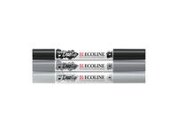 Duotip Talens Ecoline set à 3 stuks zwart en grijs