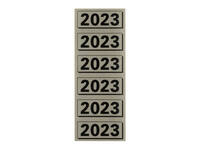Rugetiket Elba 2023 57x25mm grijs