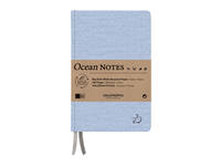 Notitieboek Aurora Ocean A5 192blz lijn 80gr linnenstructuur kaft blauw