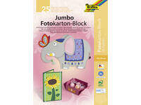 Fotokartonblok Folia 300gr 24x34cm 25vel jumbo assorti