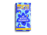 Chocolade Tony's Chocolonely je wordt bedankt reep melk karamel biscuit 180gr