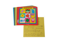 Vouwkarton vierkant 20x20cm 105gram assorti 40 vel