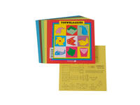 Vouwblaadjes vierkant 12x12cm 65gram assorti 90 vel
