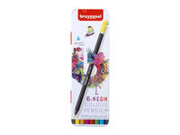 Kleurpotloden Bruynzeel Expression assorti neon blik à 6 stuks