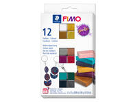 Klei Fimo effect colour pak à 12 sparkelende kleuren