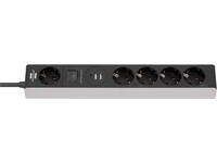 Stekkerdoos Brennenstuhl 5vdig 1+2 USB C Power Delivery 1.5m grijs/zw