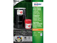 Etiket Avery B7651-50 38x21mm polyethyleen wit 3250 stuks
