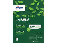 Etiket Avery LR7168-100 199.6x143.5mm recycled wit 200 stuks