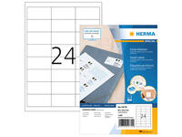 Etiket HERMA 10779 66x33.8mm wit 1920 stuks
