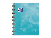 Projectboek Oxford School A4+ lijn 4-gaats 240 pagina's 80gr aqua
