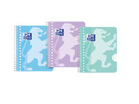 Collegeblok Oxford School A5+ lijn 17-gaats 160 pagina's 80gr pastel assorti 3 stuks