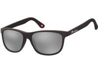 Zonnebril Montana met Revo spiegelglas mat zwart