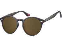 Zonnebril Montana met bruin rond glas turtle