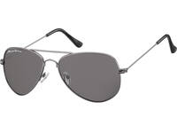 Zonnebril Montana met smoke glas staalkleurig