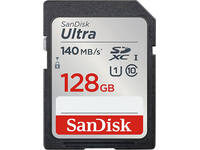 Geheugenkaart Sandisk SDXC Ultra 128GB (140mb/s C10 UHS-I)