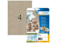 Etiket HERMA 10756 105x148mm silphie bruin 80 stuks