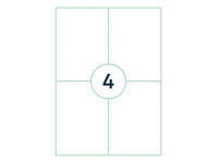 Etiket Qbasic A4 1.000 vel 105x148mm 4000 labels